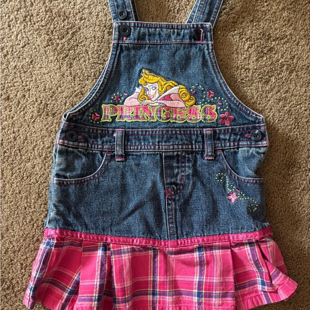 Disney Princess Denim Overall Dress